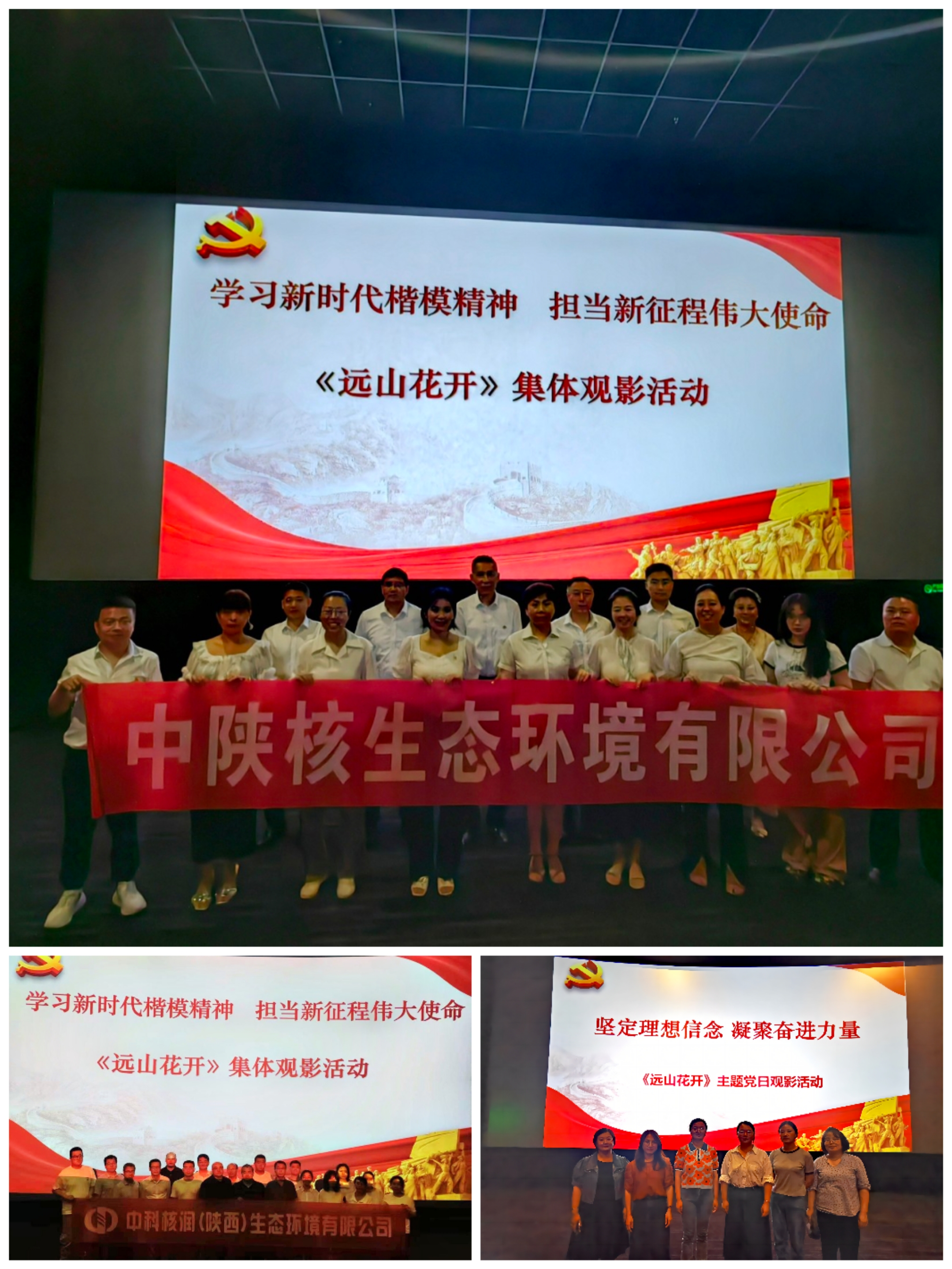 生态环境公司组织观看电影《远山花开》主题党日活动