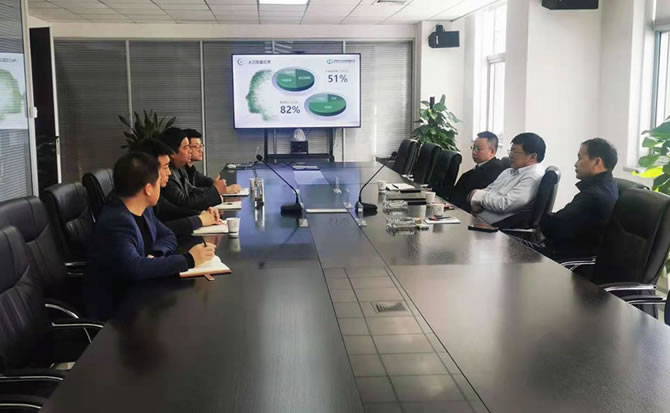集团公司党委书记董事长杨百锁一行到生态环境公司调研督导节后企业复工复产工作